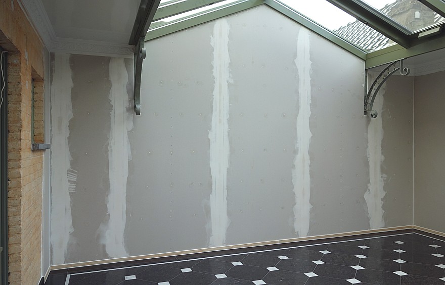 De nieuwe gipsplatenwand De nieuwe gipsplaten